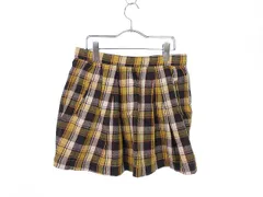 ジャーナルスタンダード JOURNAL STANDARD スカート ミニ フレア ギャザー チェック 36 黄 イエロー /tk