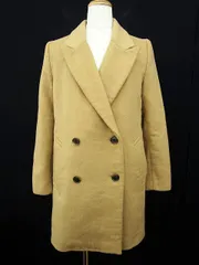 B&Y ユナイテッドアローズ BEAUTY&YOUTH ビューティー&ユース コート チェスター ダブル ウール M 茶 ブラウン /yt