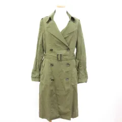 ロペ ROPE コート トレンチ ロング 36 緑 グリーン amy0214