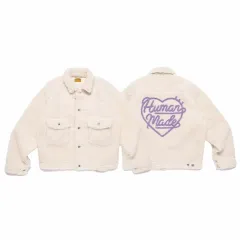 HUMAN MADE ヒューマンメイド ウールブレンド ボア フリース ワーク ジャケット 白 アウター アプクジョン限定モデル