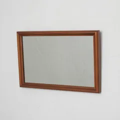 イギリス ヴィンテージ ウォールミラー 木製 シンプル 北欧 スタイル 天然木 ミッドセンチュリー モダン 姿見 壁掛け 鏡 英国 92151