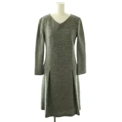 アンタイトル UNTITLED ウール ワンピース 千鳥格子 2 グレー ブラック /ES ■OS