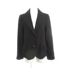 レキップヨシエイナバ L'EQUIPE YOSHIE INABA テーラードジャケット シングル 総裏地 11 黒 ブラック /AH7 ■GY58