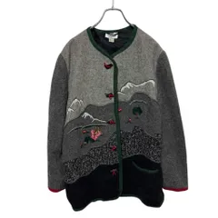 【meico】 Embroidery Landscape Tyrolean Jacket 風景柄 チロリアンジャケット S-4453
