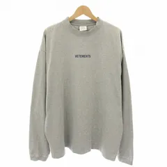 ヴェトモン ベトモン VETEMENTS ロングスリーブロゴラベルTシャツ Long Sleeve Logo Label T-Shirt スウェット トレーナー ロンT 長袖 M グレー UE52TR280G /YTのサムネイル