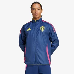 【送料無料・匿名配送】adidas アディダス スウェーデン代表 2024 公式 アンセム ジャケット 黄/紺 新品 正規品 リバーシブル 2026W杯