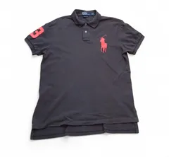 Polo by Ralph Lauren ビッグポニー ポロシャツ M CUSTOM FIT ダークグレー