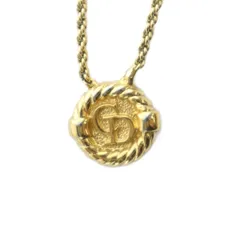 クリスチャンディオール Christian Dior ネックレス アクセサリー ペンダント ロゴ ゴールド色 ■GY18 /MQ ■OH