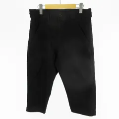 コムデギャルソンブラック COMME des GARCONS BLACK クロップドパンツ スラックス サイドボタン 1I-P022 AD2011 製品染め ブラック 黒 S ボトムスのサムネイル