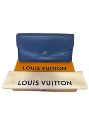 【鑑定済み】LOUIS VUITTON ルイヴィトン モノグラム アンプラント レザー 長財布 ポルトフォイユ・サラ