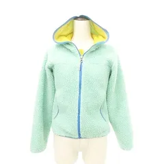 エーグル AIGLE フルジップ パーカー フリース ジャケット ボア Sサイズ ミントカラー ■YHS8のサムネイル