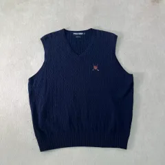 100 ポロラルフローレン ゴルフ ケーブル編み ニット ベスト