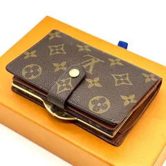 懐かしさが格になる✨　LOUIS VUITTON　二つ折り財布 ポルトモネ・ビエ・ヴィエノワ モノグラム がま口　ブラウン