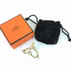 エルメス スカーフリング ゴールドカラー フランス製