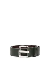 新品 [Diesel] [ディーゼル] メンズ バッファローレザー ロゴ ベルト X08881P1913 85 カーキ T7434