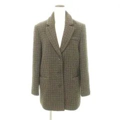 ザラ ZARA 千鳥柄 ビッグシルエット コート アウター XSサイズ 茶 ブラウン