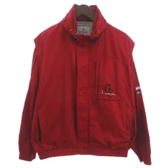 マンシングウェア MUNSINGWEAR ジャケット ブルゾン スタンドカラー ゴルフウェア 赤 レッド MA ■ECT