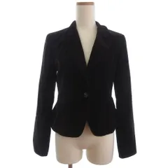 トラサルディ TRUSSARDI ベロア テーラードジャケット くるみボタン バーガンディ 38