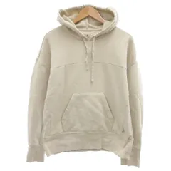 アディダス adidas スウェットパーカー フーディー ロゴ M グレージュ /JS ■FF