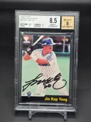 2000 テレカ サムスン・ライオンズ ジーン・キャッチャー サイン入り カード オート