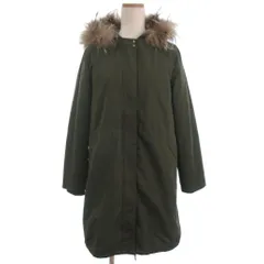 クミキョク 組曲 KUMIKYOKU ライナー付き モッズコート ラクーンファー ブルゾン カーキ 2 ■TC