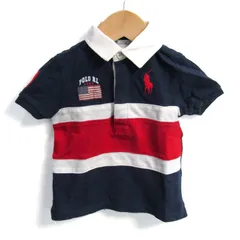 ラルフローレン 半袖シャツ コットン ブランド ビッグポニー トップス ベビー 男の子用 12Mサイズ ネイビー RALPH LAUREN 【中古】