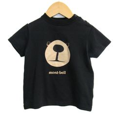モンベル 半袖Ｔシャツ アウトドア #1114266 ブランド トップス 黒 ベビー 男の子用 90サイズ ブラック mont-bell 【中古】