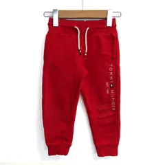 トミーヒルフィガー ジョガーパンツ スウェット 裏起毛 ブランド ボトムス 赤 キッズ 男の子用 104サイズ レッド TOMMY HILFIGER 【中古】のサムネイル
