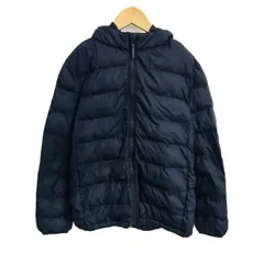ユニクロ ブルゾン ジャケット 中綿 アウター キッズ 男の子用 150サイズ ネイビー UNIQLO 【中古】