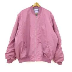 プニュズ ブルゾン ジャケット 大きいサイズ 2WAYボリュームMA-1 中綿 ブランド アウター レディース 3サイズ ピンク PUNYUS 【中古】
