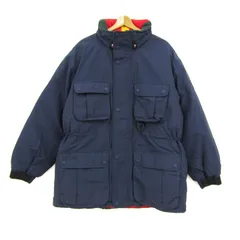 トミーヒルフィガー ダウンジャケット ジャンパー 大きいサイズ ブランド アウター メンズ XLサイズ ネイビー TOMMY HILFIGER 【中古】