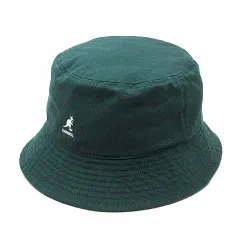 カンゴール KANGOL ウォッシュド バケット ハット バケハ WASHED BUCKET グリーン 緑 XL K4224HT 美品のサムネイル