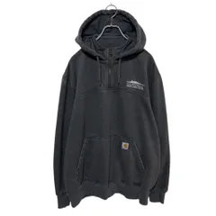 【Carhartt】 Rain Defender Corporate Logo Hoodie レインディフェンダー 企業ロゴ刺繡パーカー S-4474