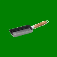 内面ふっ素コーティング [天然木 直火専用 ハンドル] アッシュグレー 卵1つで作れる 8×18cm ちょこっと 卵焼きパン 玉子焼きパン JAPAN) copan シービージャパン(CB