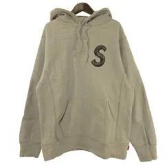 シュプリーム SUPREME S Logo Hooded Sweatshirt パーカー プルオーバー 裏起毛 Sロゴ刺繍 グレー M