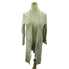 エムプルミエ ブラック M-Premier BLACK 美品 ニット ロングカーディガン フード 38 ベージュ系 0917 ■YHS4