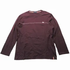 Paul Smith ポールスミス マルチストライプ カープリント 長袖 Tシャツ トップス 紫 パープル サイズL メンズ 【中古】