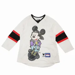 MOSCHINO × H&M DISNEY MICKEY モスキーノ エイチアンドエム ミッキー ホッケーシャツ 長袖 ホワイト サイズS レディース 【中古】のサムネイル