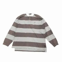 POLO RALPH LAUREN ポロラルフローレン ヴィンテージ 90s ラガーシャツ ポニーロゴ刺? 長袖 サイズLL メンズ 【中古】