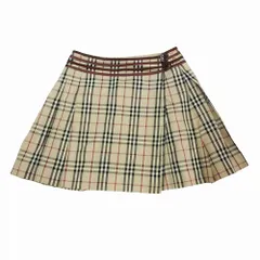 BURBERRY BLUE LABEL バーバリーブルーレーベル ノバチェック柄 ラップスカート ボトムス 38 S FX525-116 レディース 【中古】