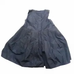 S MaxMara エスマックスマーラ ナイロン ノースリーブ ドレス ワンピース 968602480750 ネイビー サイズS レディース 【中古】