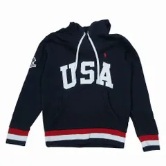 POLO RALPH LAUREN ポロラルフローレン USAロゴプリント ポニーロゴ刺? パーカー プルオーバートップス 長袖 XS メンズ 【中古】