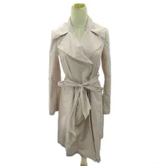 アンタイトル UNTITLED 美品 薄手 トレンチコート スプリング ロング丈 2 ピンク 0915 ■YHS4