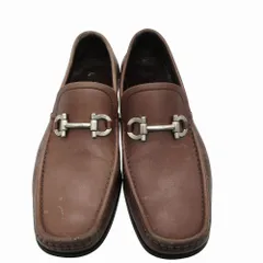 Salvatore Ferragamo サルバトーレフェラガモ ガンチーニビットローファー シューズ ブラウン 14792 7EE サイズ26cm メンズ 【中古】