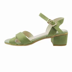ORIENTALTRAFFIC オリエンタルトラフィック クロスストラップ サンダル シューズ ライトグリーン サイズM 23cm レディース 【中古】