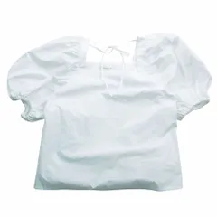 金子綾×TOMORROWLAND トゥモローランド マイクロタフタ パフスリーブブラウス 半袖 11-01-01-01931 36 S レディース 【中古】