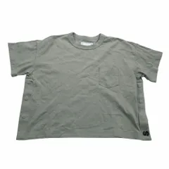 sacai サカイ 23-06515 S Cotton Jersey T-Shirt サイドスリット クロップド Tシャツ 半袖 サイズ4 XL レディース 【中古】