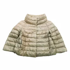 HERNO ヘルノ PI0046DIC SOFIA ダウンコート アウター ショート丈 スタンドカラー ベージュ サイズ40 M レディース 【中古】
