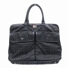 BURBERRY BLACK LABEL バーバリーブラックレーベル シャドーチェック柄 ブリーフケース ビジネスバッグ BKL52-100-09 メンズ 【中古】