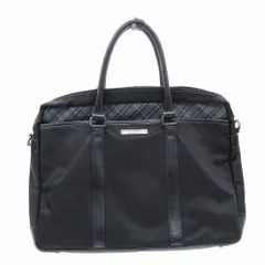BURBERRY BLACK LABEL バーバリーブラックレーベル ノバチェック柄 ブリーフケース ビジネスバッグ ブラック メンズ 【中古】